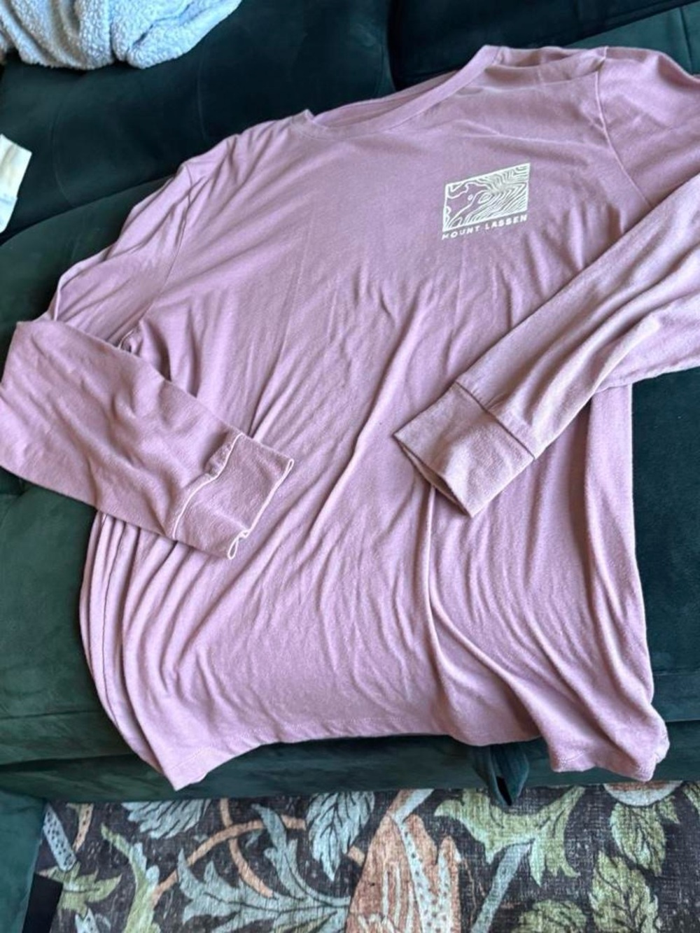Graphic Long Sleeve Men's Shirt - Dusty Lilac